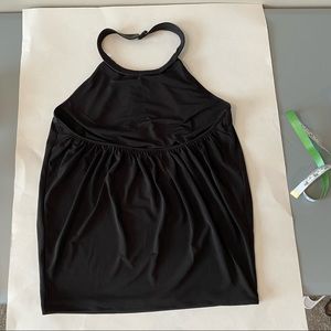 Victoria’s Secret Sexy-choker style backless sleeveless blouse black size medium